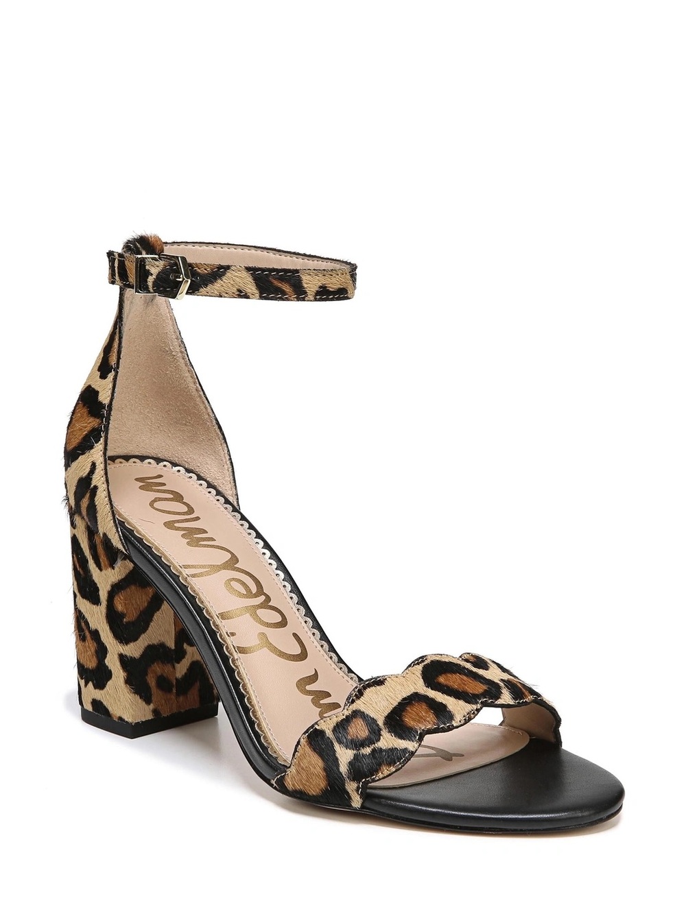 Sam Edelman Leopard Cheetah Print Calf Hair Odila Block Heels - Sz 10